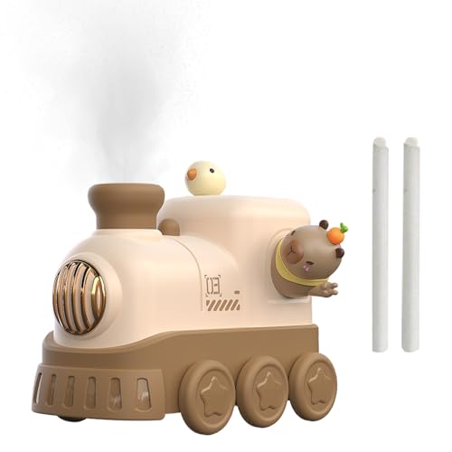 Eoixuqba Humidificadores para Dormitorio Infantil,Silencioso Difusor De Vapor Frío Con Diseño De Tren - Humidificador Pequeño De 300 Ml,para Oficina, Guardería, Casa, Hogar, Sala de Estar, Interior,