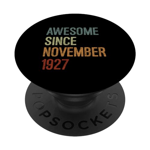Impresionante desde noviembre de 1927, regalo de cumpleaños divertido retro PopSockets PopGrip Intercambiable