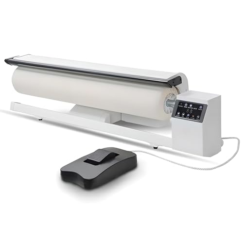 Rotary Roller Steam Press Iron, 90cm Hotel Linen Ironing Machine with Continuous Steam - for Clothes, Garments, Curtains, Sheets & Tablecloths