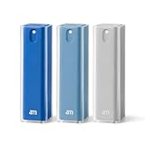 am Nettoyant Écran Portable 2 en 1 Chiffon Microfibre   10,5 ml   Kit Nettoyage Voiture Pour Smartphones, Lunettes, Tablettes, Écrans TV et Ordinateur, Bleu, 3 Pack