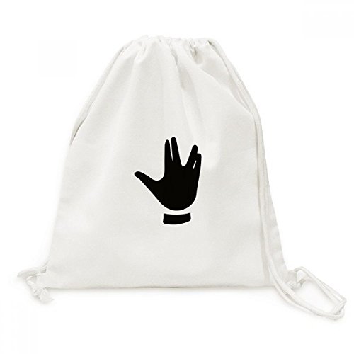 Sac à cordon voyage en toile noire pour transporter vos affaires légères