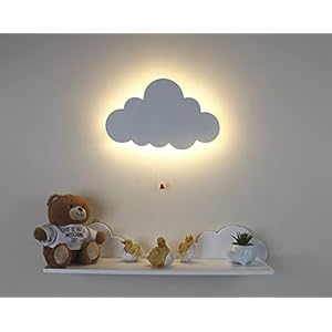Marco Paul Mezzaluna Luna Bianca Luce di Notte In Legno A Parete Illuminazione Nursery Bambino Bambini Camera Lampada Da Parete Camera Da Letto Decorazione Lampada
