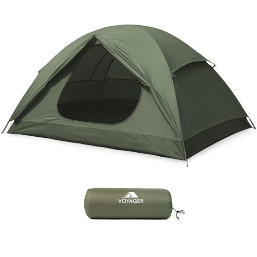 Voyager 2 Man Tent – Waterproof, Windproof, Quick Setup, Spacious 2-Person Camping Tent, Durable, Lightweight Outdoor Shelter, Ideal for Hiking, Backpacking, Camping- 225x135x110cm