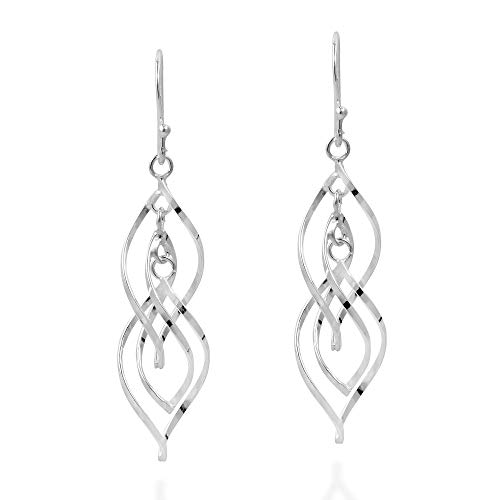 Elegant gedrehte Ohrringe aus 925er-Sterlingsilber Cover