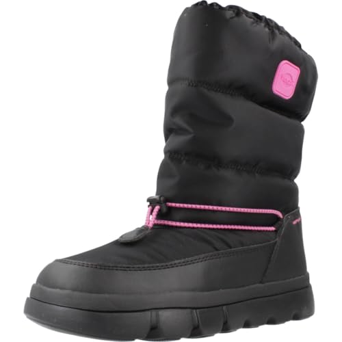 GEOX JUNIOR J WILLABOOM GIRL B A SNOWBOOTS BLACK/FUCHSIA 24_EU