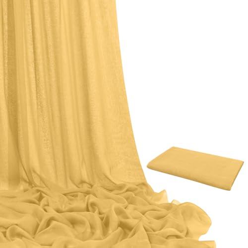 Gaze de mariage doré 9,1 m pour décoration de table chic
