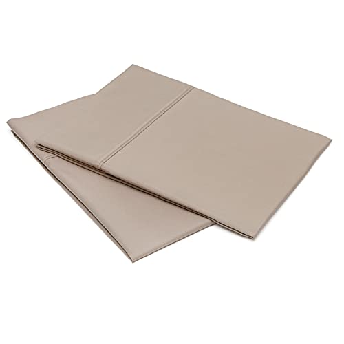 Amazon Basics Lightweight Super Soft Easy Care Microfiber Pillowcase, Standard, Taupe 2 Count #TOP1