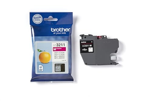 Brother LC3211M Cartuccia InkJet Originale, Capacità Standard, fino a 200 Pagine, per Stampanti MFCJ491DW / MFCJ497DW / DCPJ572DW / MFCJ890DW, Colore Magenta - Immagine 2