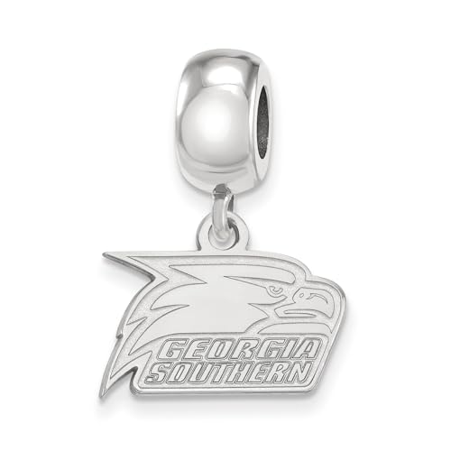 Georgia Southern Extra Small (3/8 Inch) Bead Dangle Charm (Sterling Sliver)