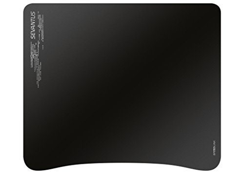 Preisvergleich Produktbild Speedlink Sevantus Gaming Mauspad (gehärtete Polymer-Oberfläche für minimalen Gleitwiderstand, ergonomische Handgelenkaussparung, 330mm × 280mm)