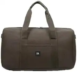 Bolsa de Viagem em Lona, Grande Capacidade 60L, Alça Reforçada, Multiuso (Marrom)