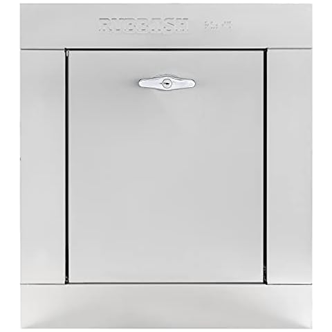Universal Stainless Steel Trash Chute Door - Bottom Hinged, 15"(W) X18(H), Wide Trim by Oswald Supply Cover