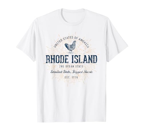 Vintage State of Rhode Island Retro T-Shirt