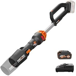 1 of WORX Nitro Cordless Leaf Blower, Electric Blower with 410 CFM & 130 MPH, Blowers for Lawn Care with 3.8 Lbs, 4.0 Ah Battery & Charger Included, WG543