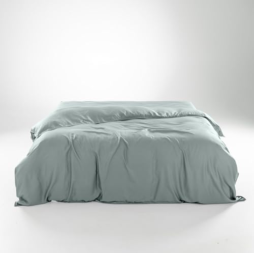 Olive + Crate Eucalyptus Cooling Duvet Covers Queen Size | Certified Tencel Lyocell Fiber from Austria for Quilt | Silky Soft Modal Fiber - Better Than Silk & Cotton | Eucalyptus