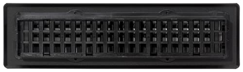 Decor Grates LTH212-BLK Lattice Floor Register, 2x12 Inches, Black by Decor Grates - Used condition - Image 5