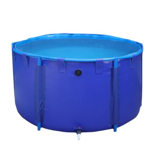 Genérico Lona Plegable Grande para Piscina elevada, Estanque de Peces - Lona Gruesa y Duradera para riego agrícola al Aire Libre, diseño de Marco Redondo (2 x 2 x 0,8 m)