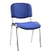 Produktbild Nowy Styl 4 Besucherstühle blau ISO CR 1.5 C06