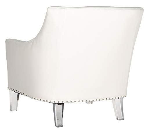 Sillón Plegable Blanco Algodón Estructura Madera miniatura 5