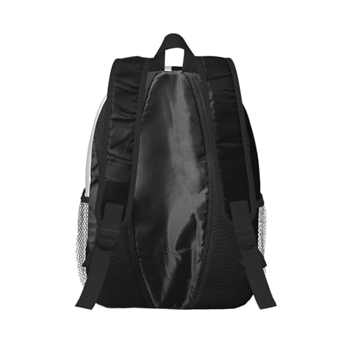 ASYG Pure Split Black and White Backpack Black White Laptop Backpack Travel Backpack Large Bags3