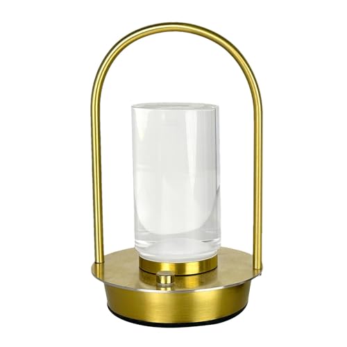 Lampe de table LED sans fil en cristal tactile et rechargeable pour bureau