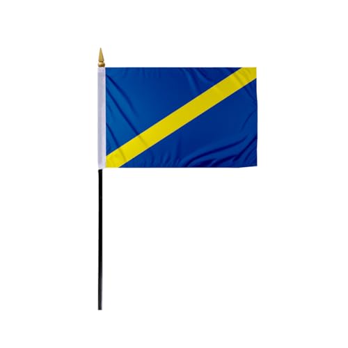 PromoPatriot Faster Car Racing Flag Blue with Yellow Diagonal Stripe