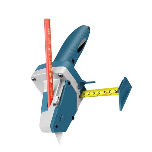 FOYTOKI Drywall Cutting Tool Gypsum Board Knife Storage Box Multi-use Taping Tool for Straight and Circular Lines