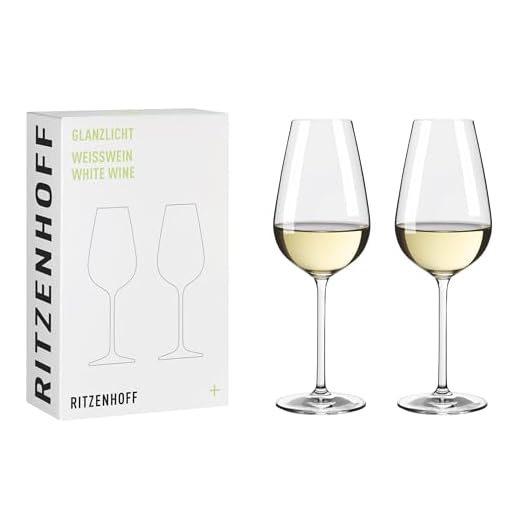 RITZENHOFF 8011002 Lot de 2 verres à vin blanc 300 ml Série Glanzlicht Élégant et moderne Fabriqué en Allemagne