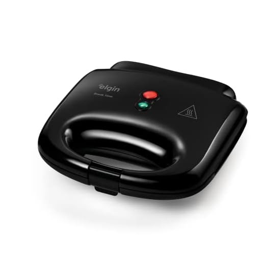 Sanduicheira Grill Break Time Antiaderente 800W Elgin 110V com Duplo Aquecimento