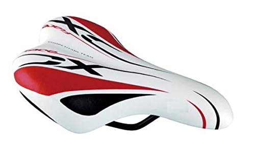 ONOGAL Sillin Niño para Bicicleta Junior Anatomico Ergonomico Rojo Negro Blanco 3423rj