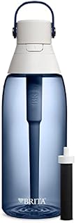 Brita Insulated Filtered Water Bottle with Straw, Reusable, BPA Free Plastic, Night Sky, 36 Ounce