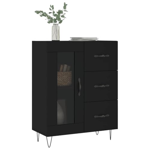 Mueble auxiliar negro de 34 cm de fondo para solucionar la falta de espacio en casa 4
