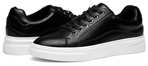 Vostey Men'S Fashion Sneakers Classic Casual Shoes For Men Stylish Soft Black Shoes Mens Dress Sneakers thumb #3