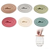Silicone Cup Lids Silicone Cup Covers 6 Color Food Grade Anti-dust Airtight Seal Lids for Mugs，Tea/Coffee Mug Covers (6PCS)