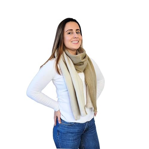 LATITUDE ZERO Alpaca Wool Blend Scarf - Unisex, Super Soft & Warm, Ideal gift for Men & Women