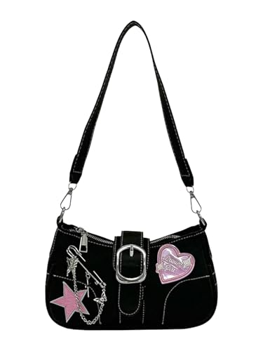 Image of Verdusa Women's Y2k Purse Star Embroidery Cute Shoulder Bag Y2k Accessories
