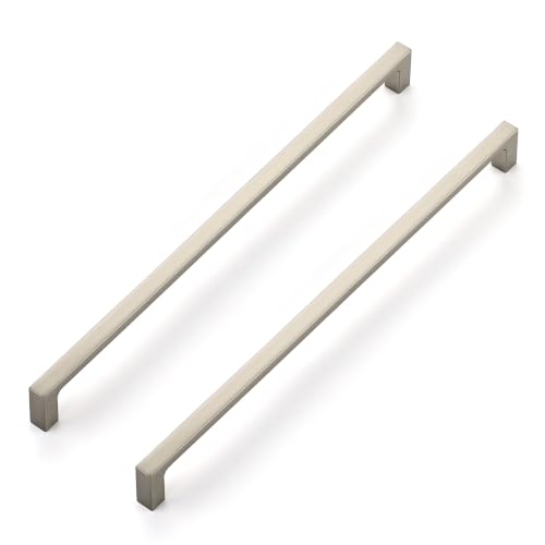 Image of Ravinte Brushed Nickel Cabinet Handles Square Pulls, 11-5 /16 Inch, 20 Pack