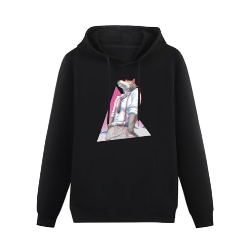 YUANROU Beastars Paru Itagaki - Sudadera con capucha de manga larga y holgada para hombre, color negro, Negro, L