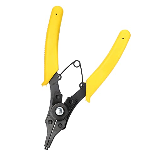 Alicates de anel, ferramenta de combinação de alicate com alça de plástico para clipe interno curvad