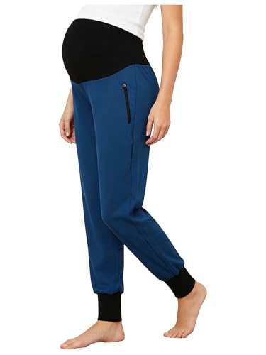 Grossesse pantalons de yoga sport avec poches pour l'exercice prénatal