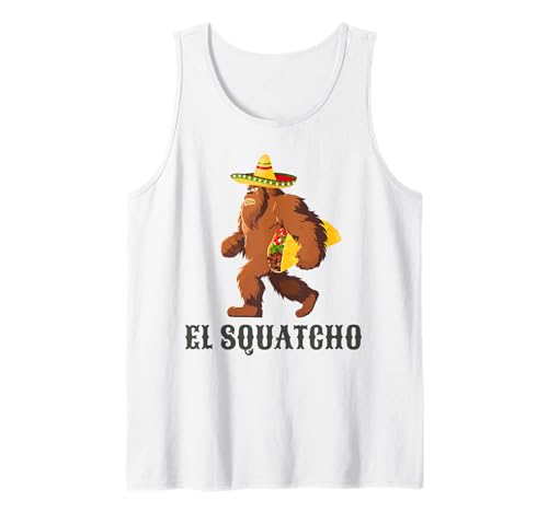 El Squatcho - Bigfoot Trasporto Taco Sombrero Cinco De Mayo Canotta