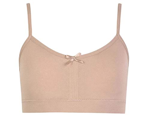 I&S Girl's Seamless Cami Crop Top Training Bras Adjustable Straps with Removable Padding - Value Pack 6 Bras3