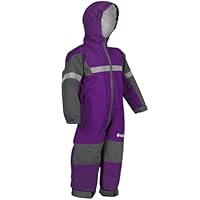 OAKI Rain and Trail Suits - The Ultimate Kids & Toddler Rain Suit for Boys & Girls - Perfect Muddy Buddy Rain Overalls Toddler Deep Purple, 12-13