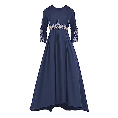 Robe longue musulmane de style européen pour célébrations élégantes de mariage