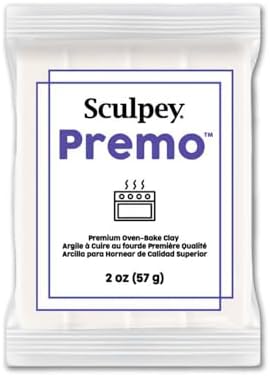 Sculpey Polyform Premo Sculpey Polymer Clay (2 Ounces, White Translucent) PE02 5527.