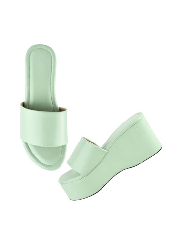 TRYME Platform Heels Sandals Comfortable & Trendy Wedges Heels for Girls & Women