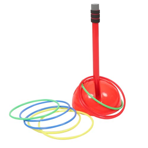 VICASKY 1 Set Outdoor Toss Rings Game Set Durable Interactive Ring Toss for Adults Fun Activity and Stable Base