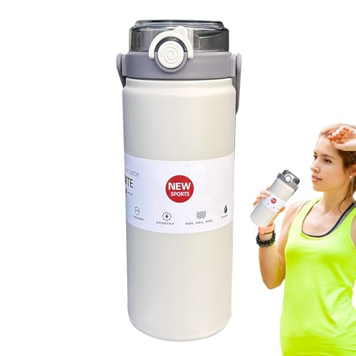 Frfik Botella De Agua Fría - Termo Para Bebidas Calientes Y Frías | Jarra Térmica Antifugas Para Deportes Gimnasio Viajes Escuela Senderismo Running
