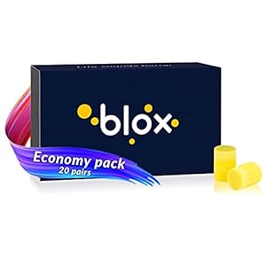 BLOX Cilindrisch schuim – beste oordopjes – slaap, roest, stilte – efficiënte oordopjes – blokkeert geluid en snurken…
