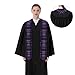 Augenstern Unisex Pointed Graduation Stoles Purple-Tartan Fashion Graduation Sash